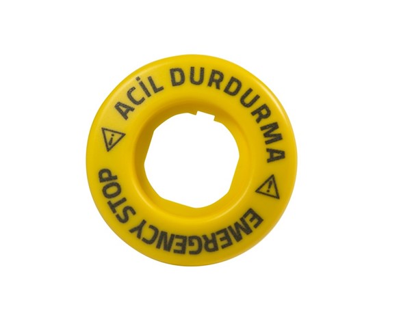 Accessory 24V AC/DC Constant Blinking (EMERGENCY-ACİL DURDURMA) Marked Legend Plate with LED